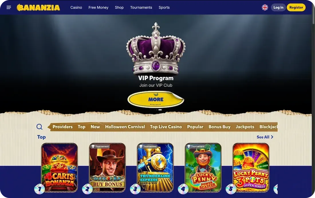 bananzia casino site